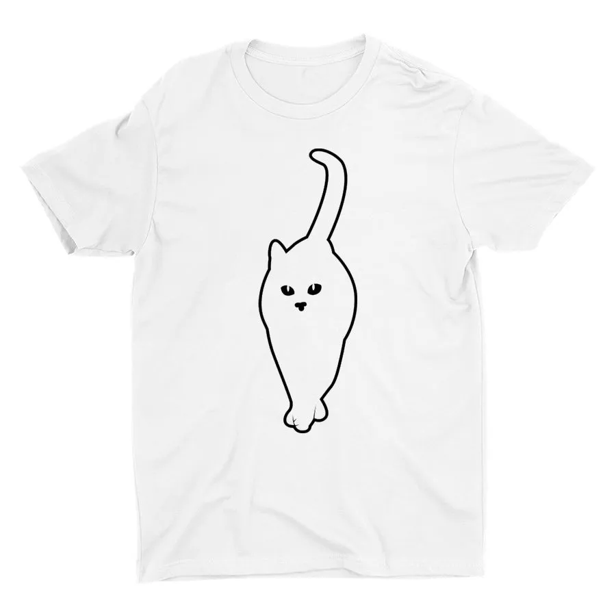 Cute Cat Graphic Cotton Tee