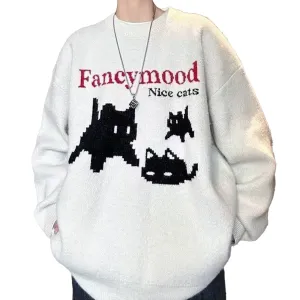 Cute Cat Knit Sweater
