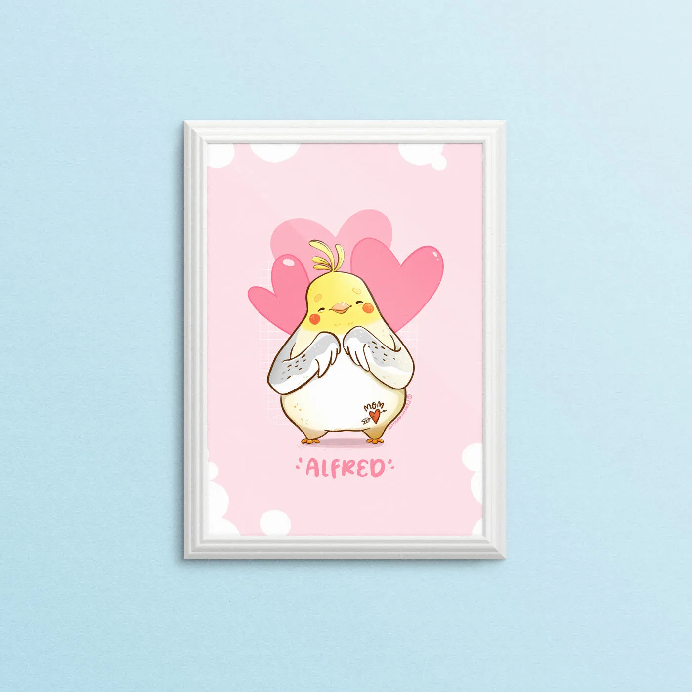 Cute Cockatiel Art Print
