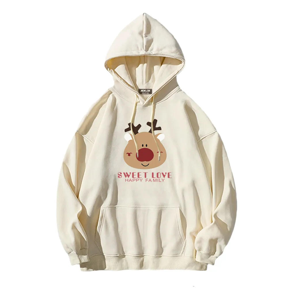 Cute Comic Elk Hoodie