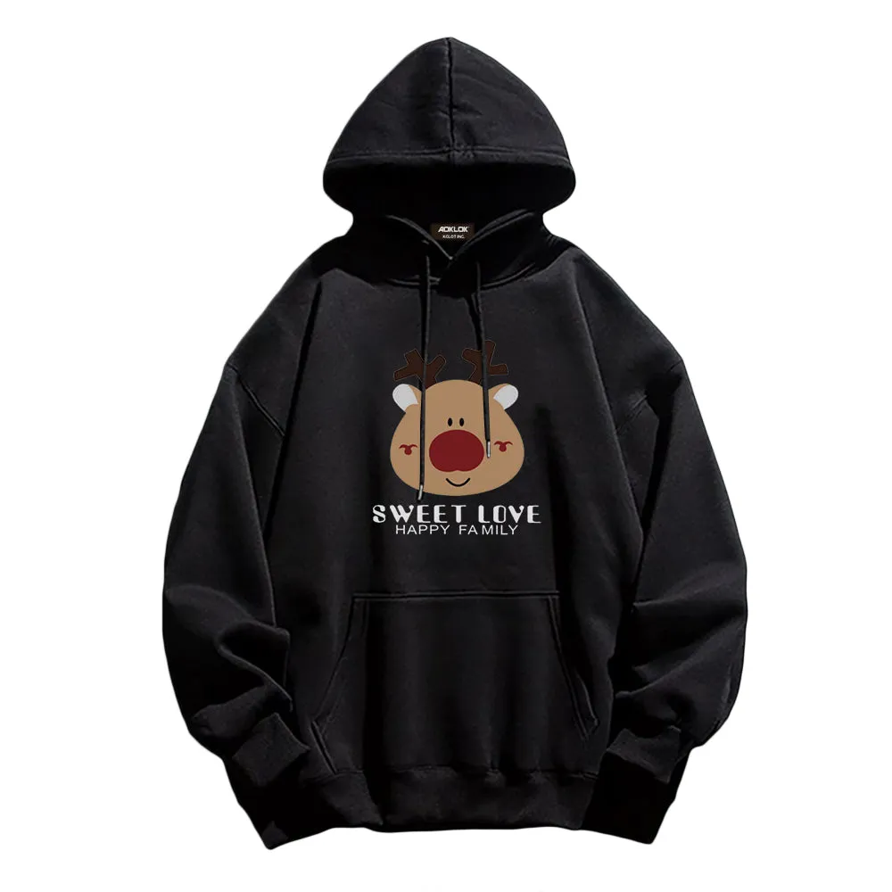 Cute Comic Elk Hoodie