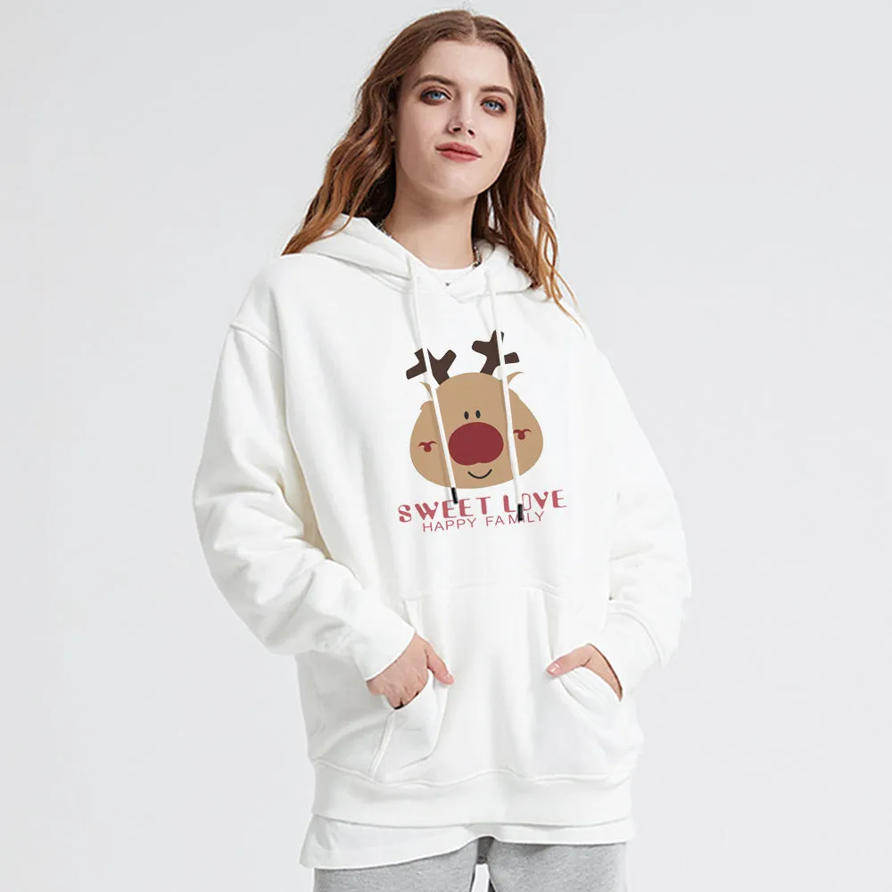 Cute Comic Elk Hoodie