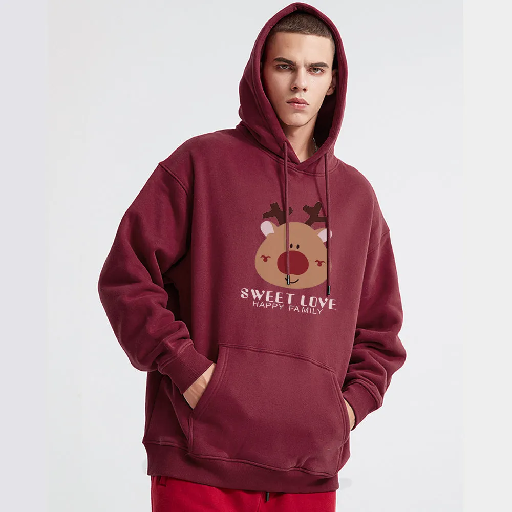 Cute Comic Elk Hoodie