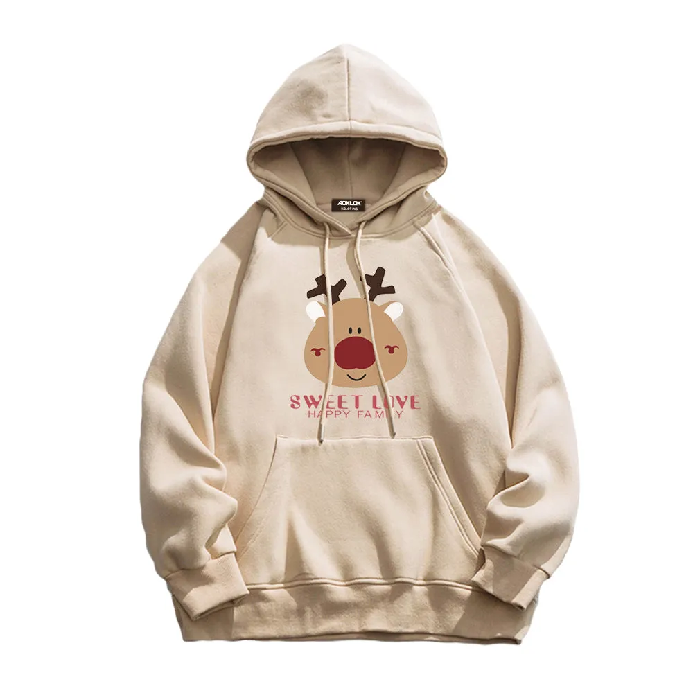 Cute Comic Elk Hoodie