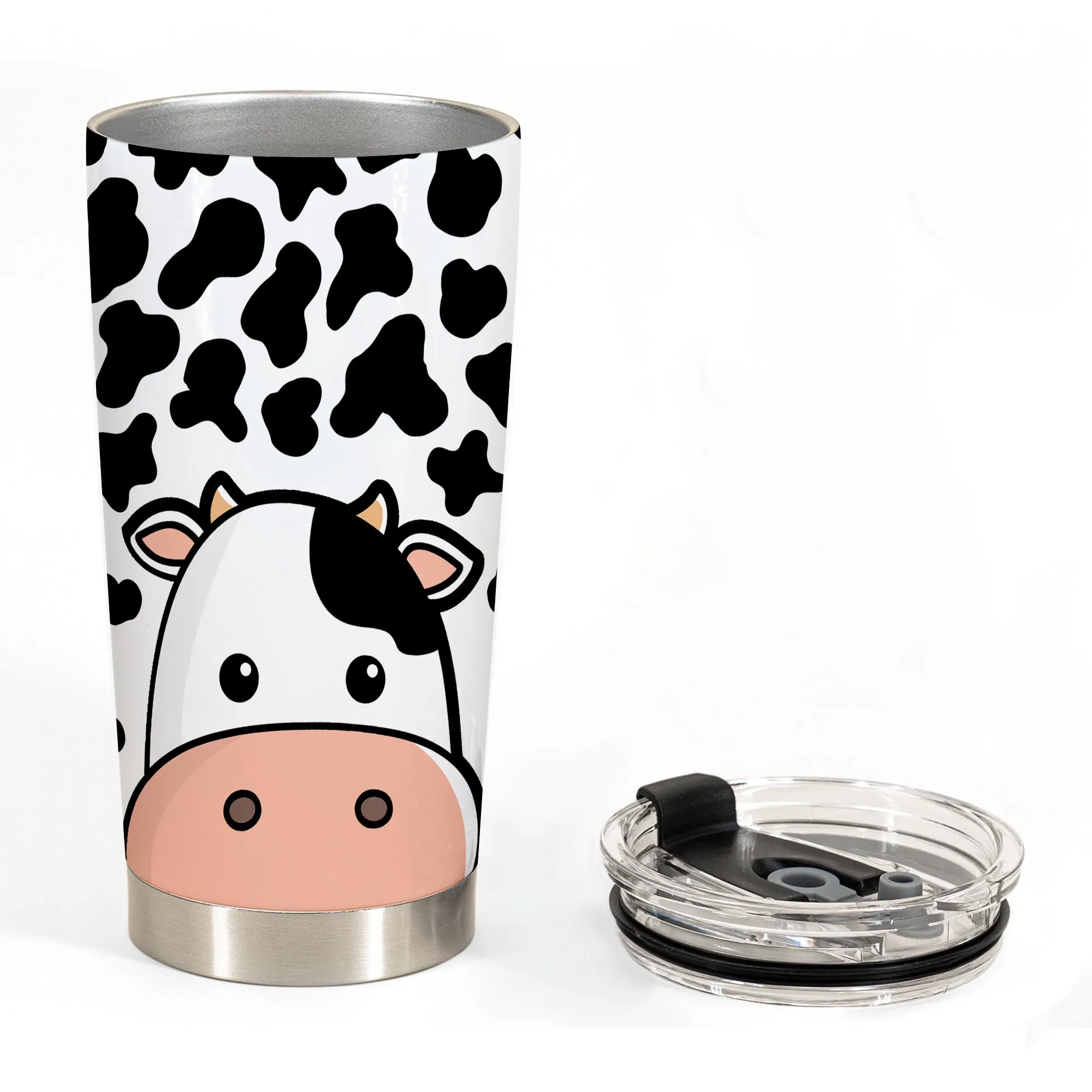 Cute Cow Face Tumbler