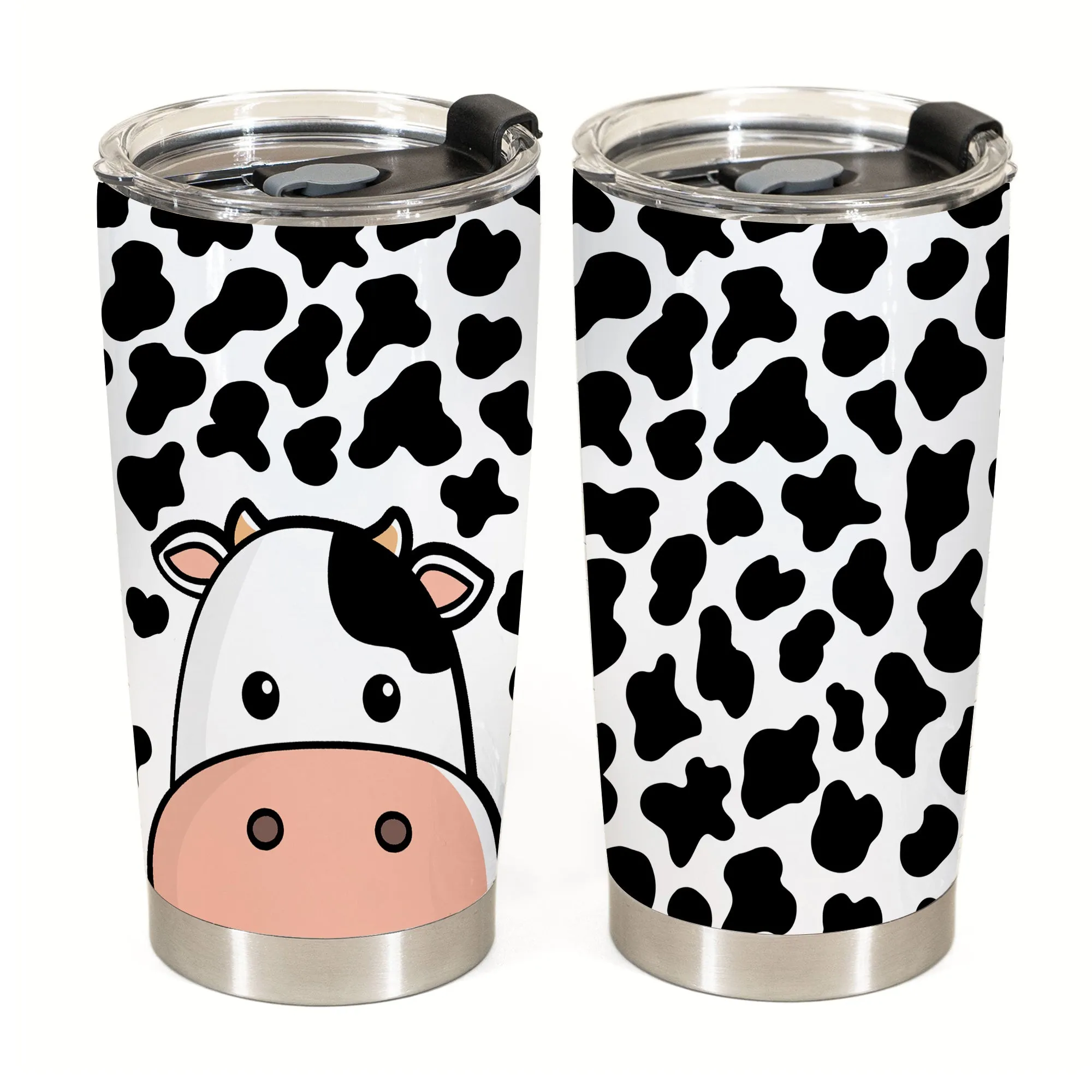 Cute Cow Face Tumbler