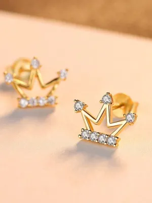 Cute Crown Studs