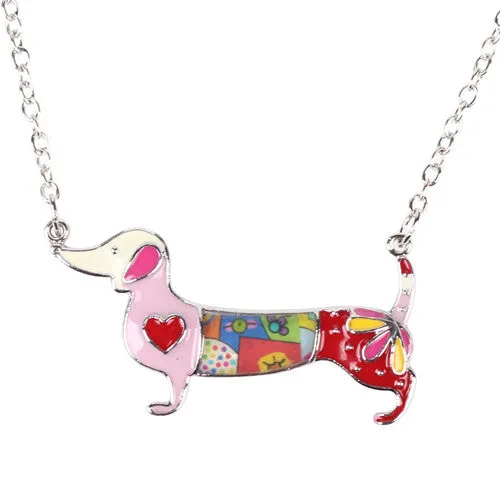 Cute Dachshund Dog Chain Necklace