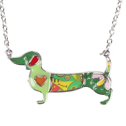 Cute Dachshund Dog Chain Necklace