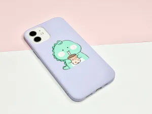 Cute Dinosaur Boba iPhone Case