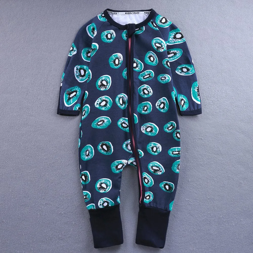 Cute Kiwi Zip Sleepsuit