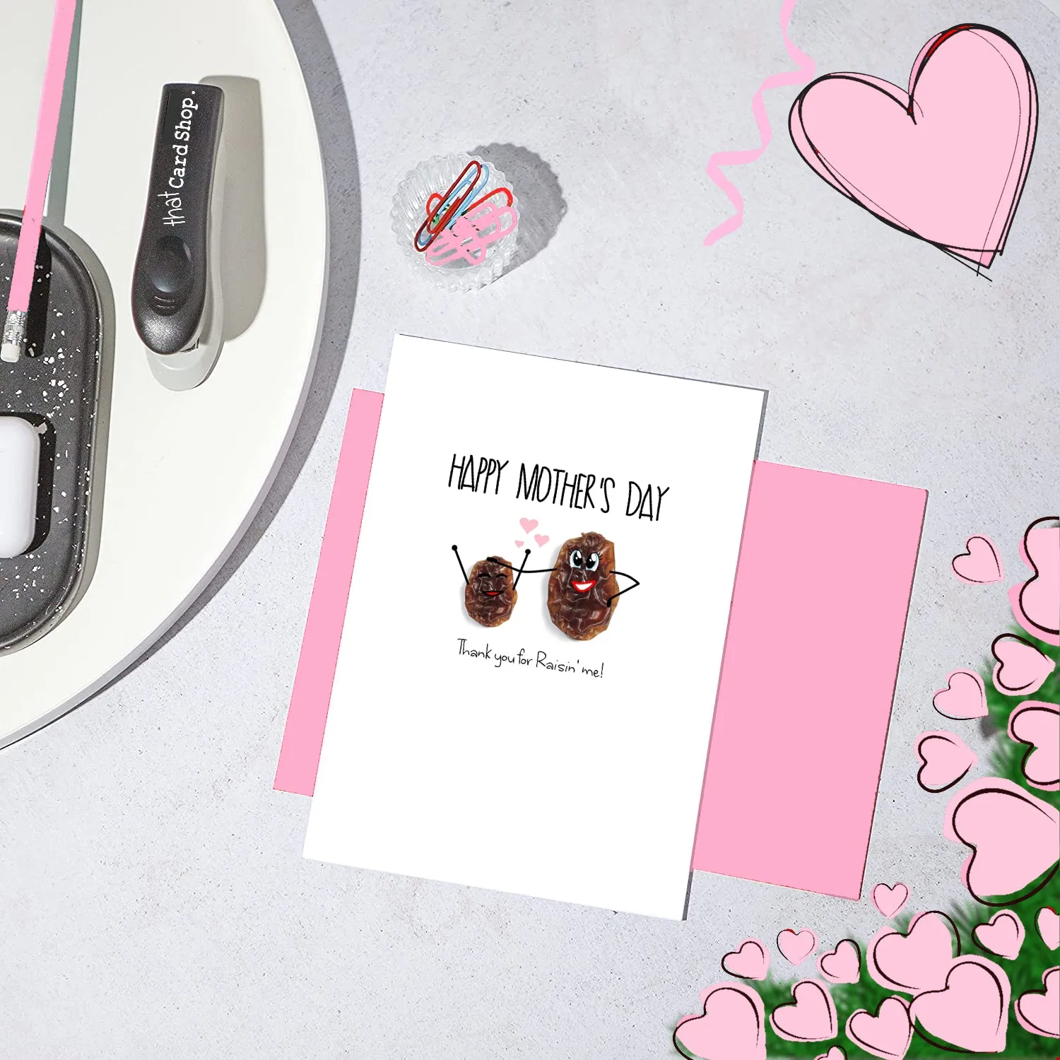Cute Mothers Day Card - Thank you for raisin me!