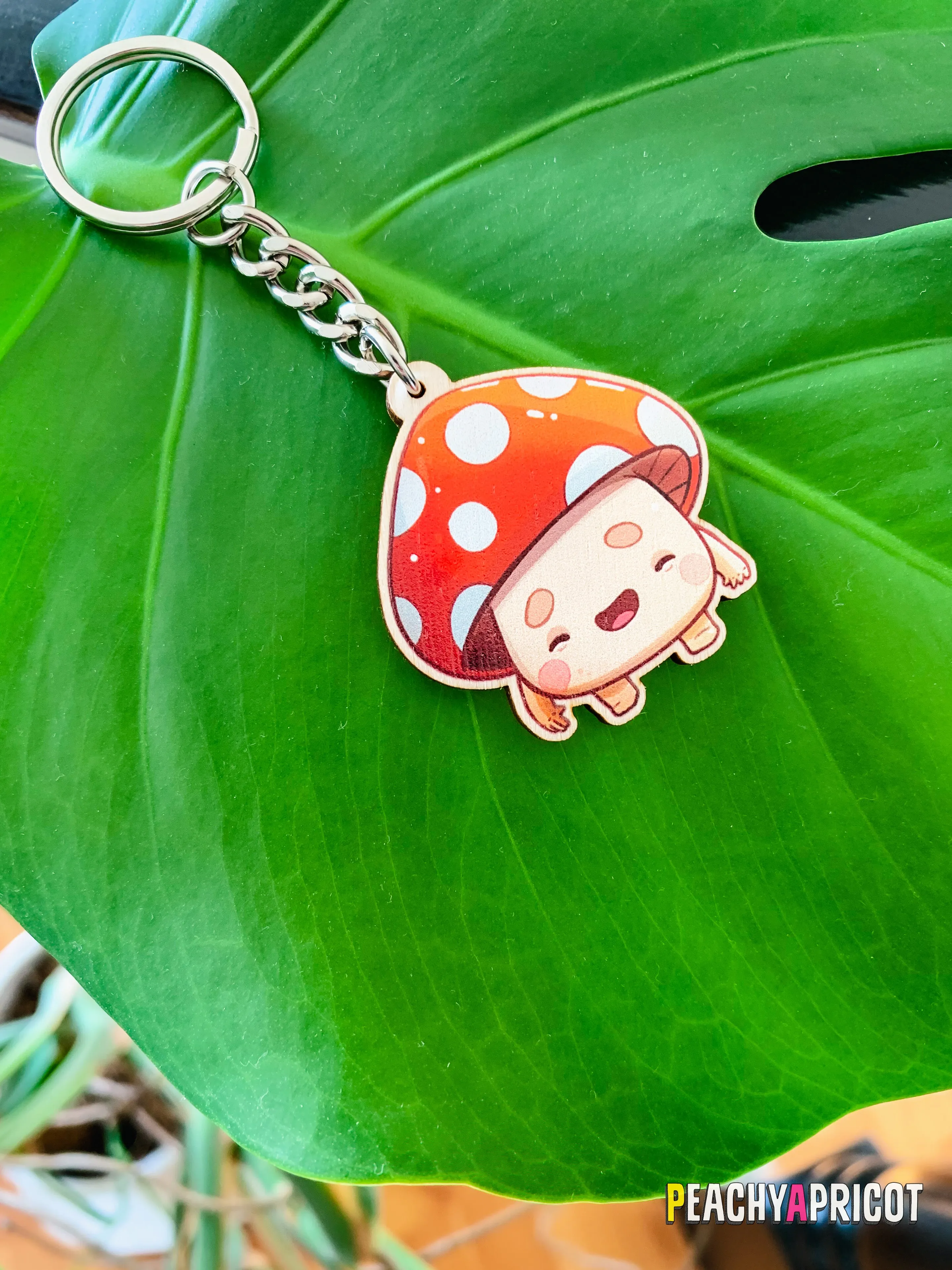 Cute Mushroom Keychain
