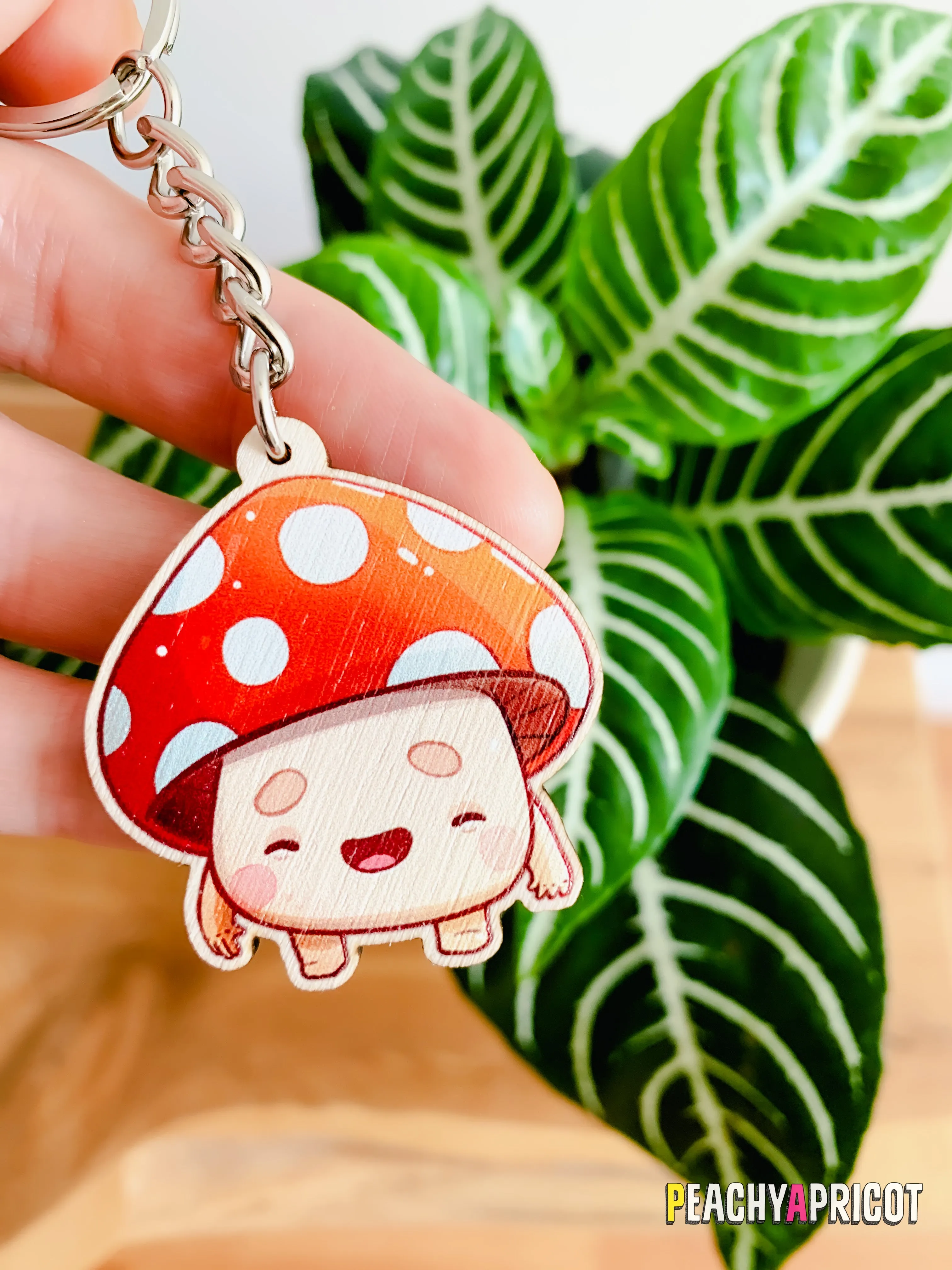 Cute Mushroom Keychain