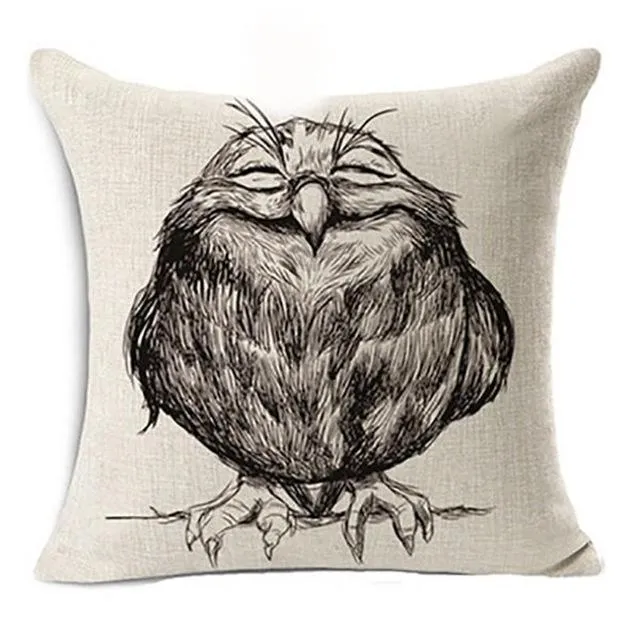 Cute Owl Pattern Pillowcase