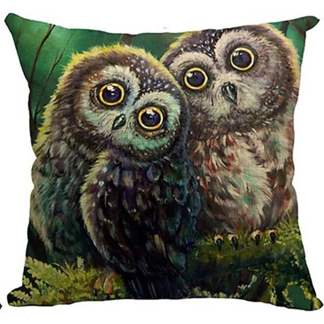Cute Owl Pattern Pillowcase