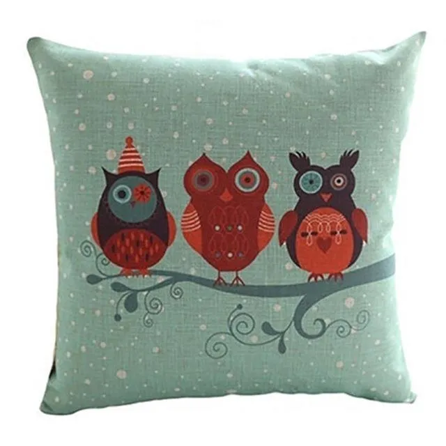 Cute Owl Pattern Pillowcase