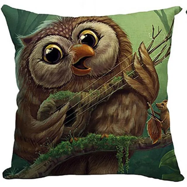 Cute Owl Pattern Pillowcase