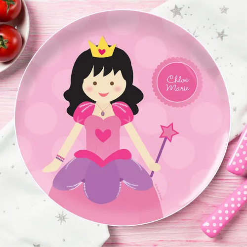 Cute Princess Personalized Kids Plates
