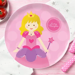 Cute Princess Personalized Kids Plates