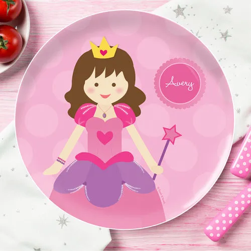 Cute Princess Personalized Kids Plates