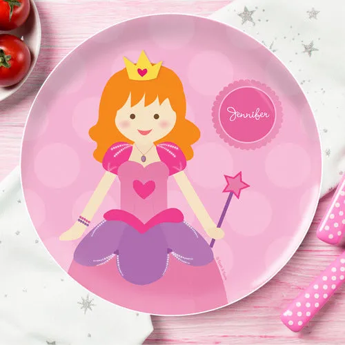 Cute Princess Personalized Kids Plates
