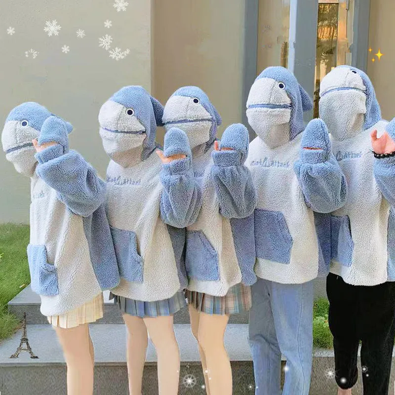 Cute shark hoodie yc24666
