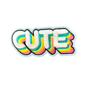 Cute text kangasmerkki