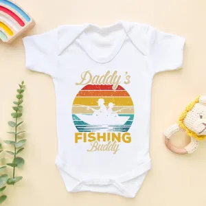 Daddy's Fishing Buddy Baby Bodysuit