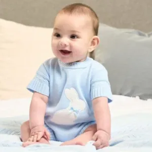 Dandelion Blue Bunny Romper