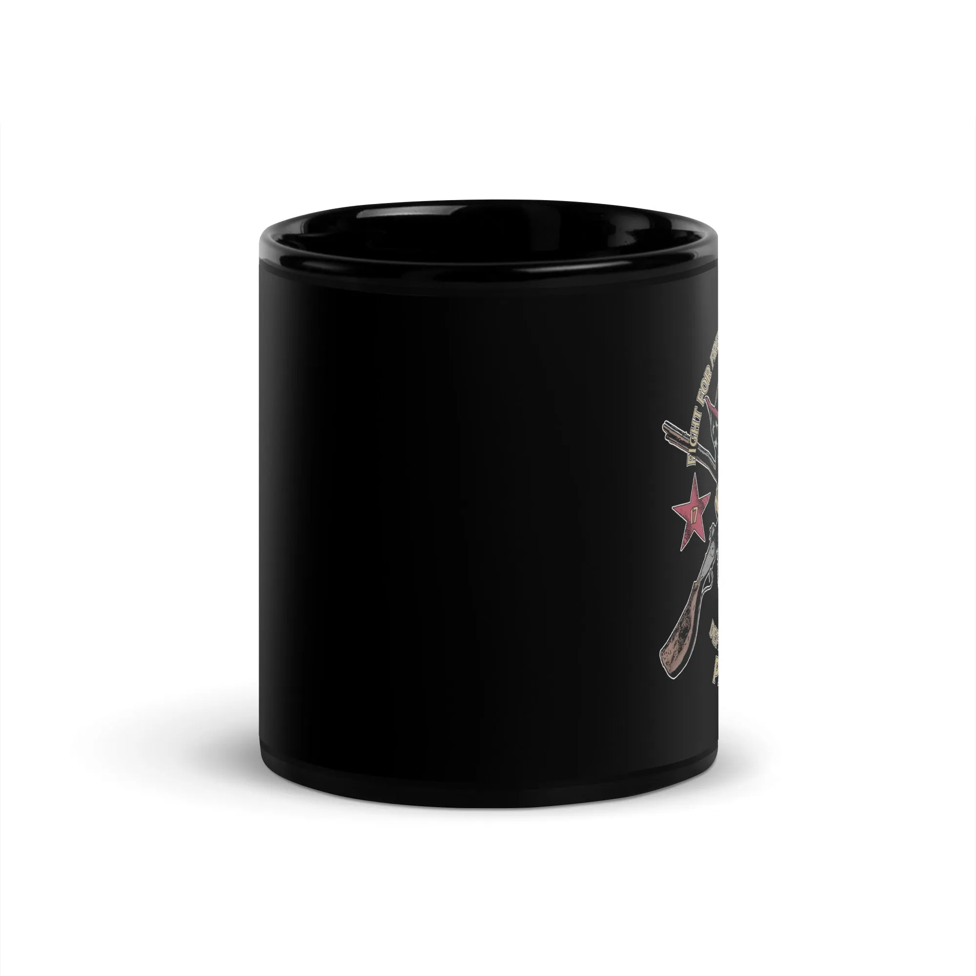 Defend Liberty Black Glossy Mug