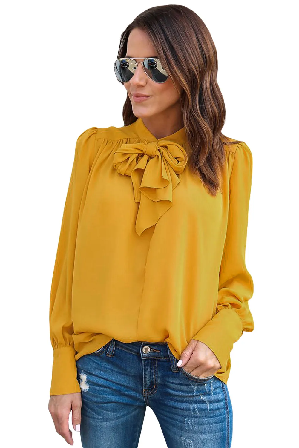 Demi Tie Neck Blouse