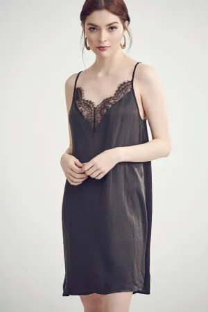 DESERT DAZE LACE SLIP DRESS GREY