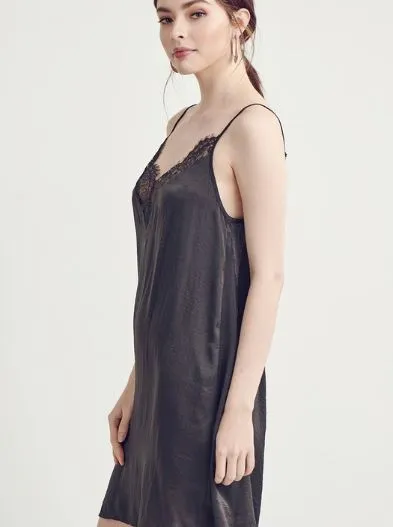 DESERT DAZE LACE SLIP DRESS GREY