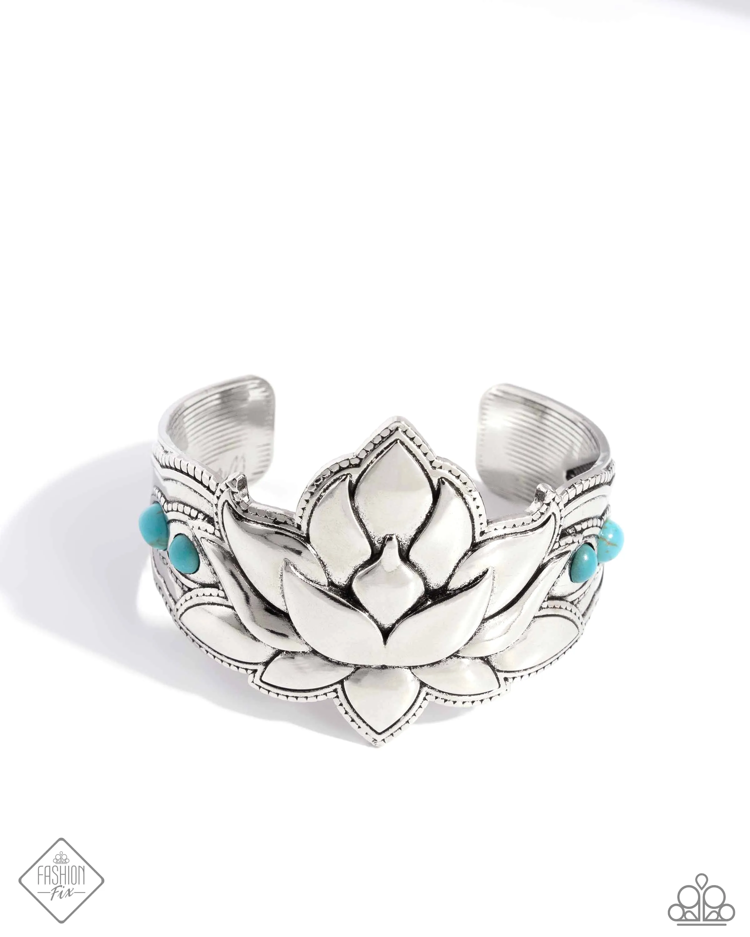 Desert Drill - Blue Bracelet - Paparazzi Accessories - August 2024 Fashion Fix