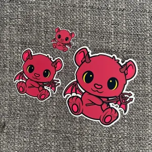 Devil Teddy Sticker