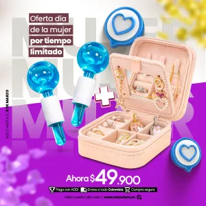 DIA DE LA MUJER MINI JOYERO GLOBOS DE HIELO FACIAL