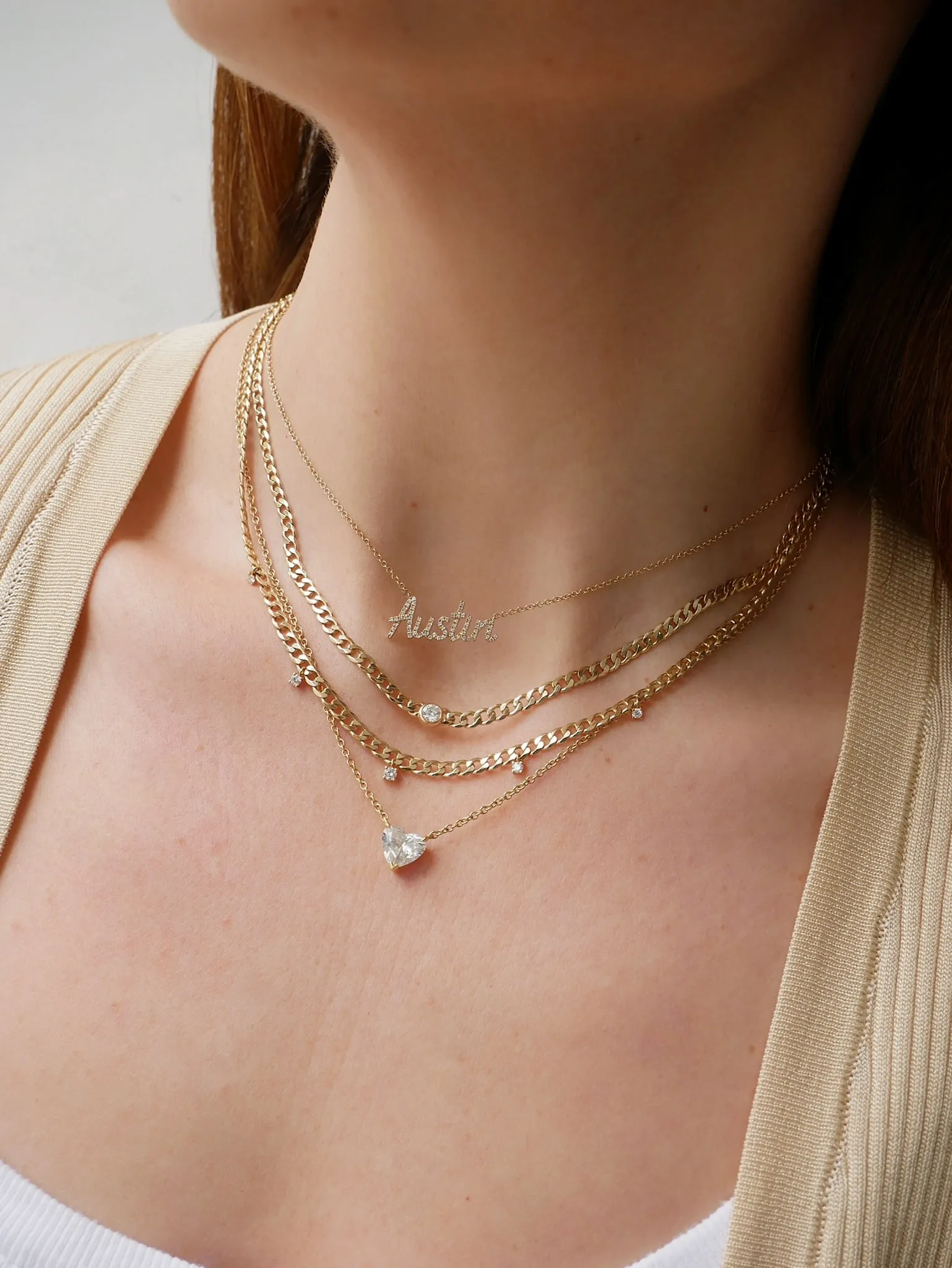 Diamond Sari Necklace