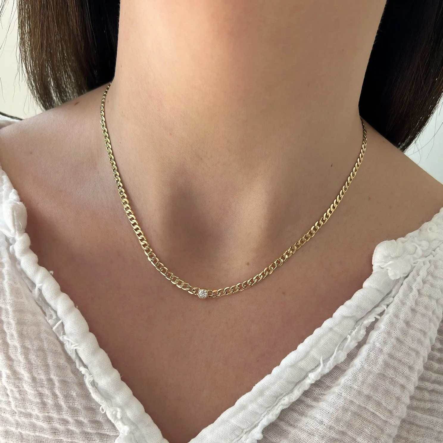 Diamond Sari Necklace