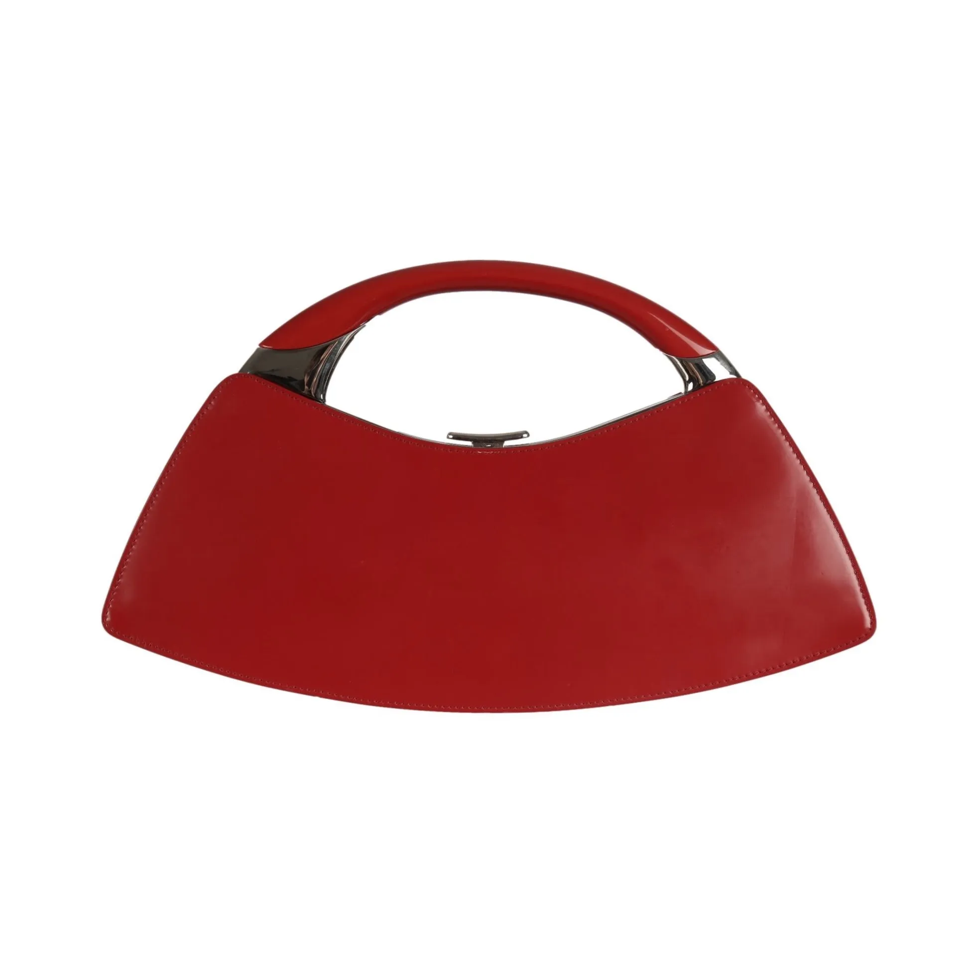 Dior Red Bondage Clutch
