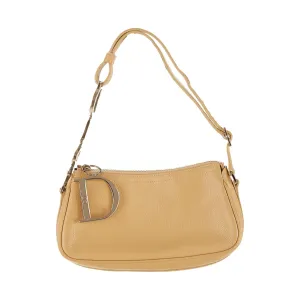 Dior Tan Logo Hardware Shoulder Bag