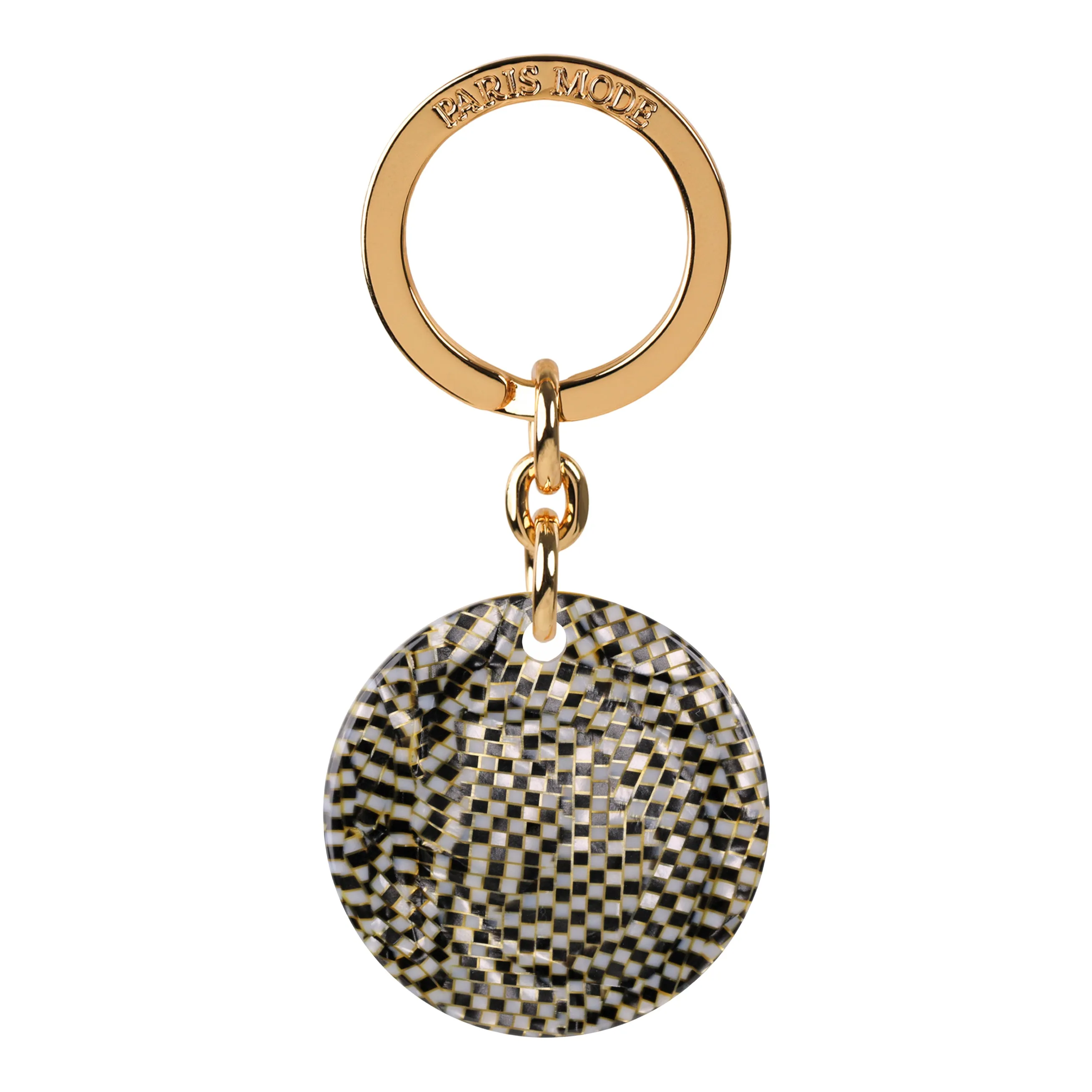 Disc Damier Keyring