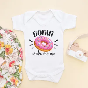 Donut Wake Me Up Baby Bodysuit