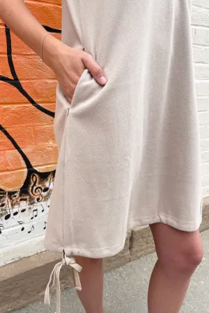 Drawcord Hooded Mini Dress