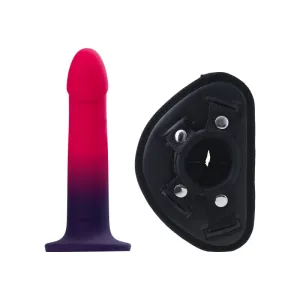 Duo Semi-Realistic  With Harness -  Pink/purple