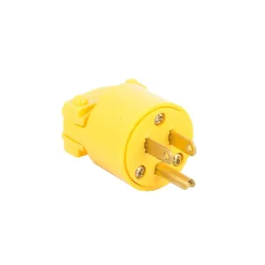 Eagle Male Plug 3 Prong Yellow - 15 Amp