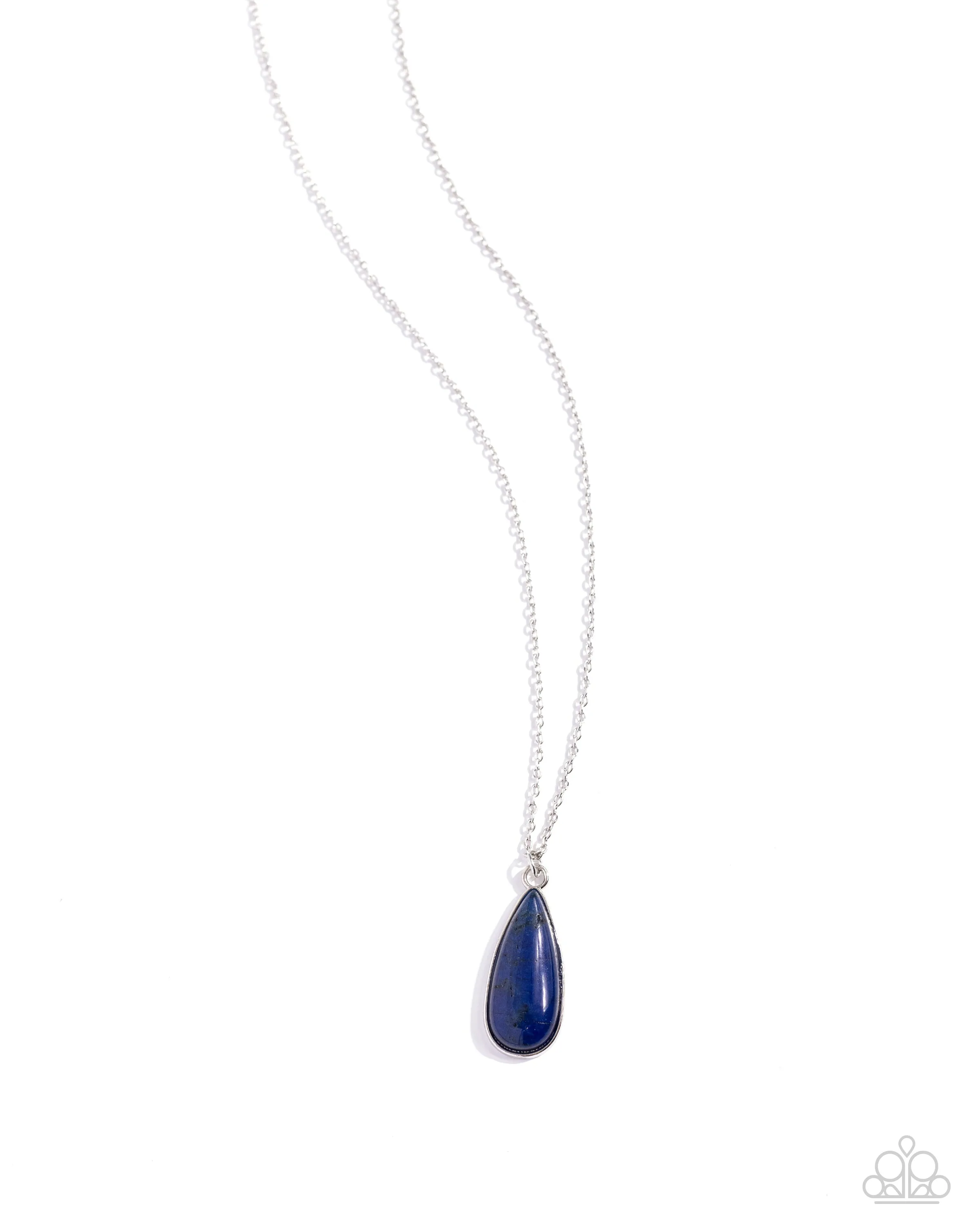 Earthy Enchantment - Blue Necklace - Paparazzi Accessories