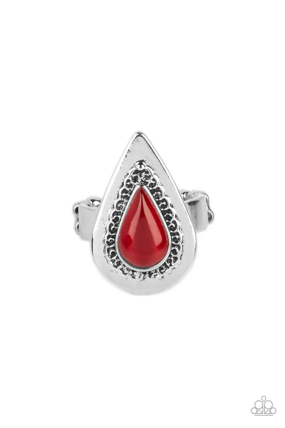 Earthy Glow - Red Ring  - Paparazzi Accessories