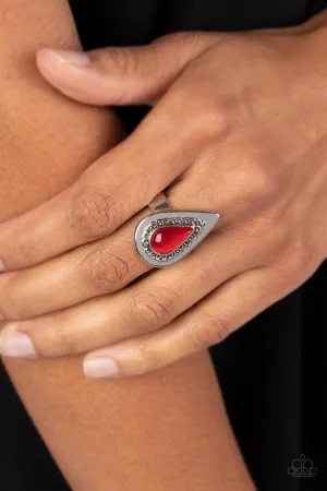 Earthy Glow - Red Ring  - Paparazzi Accessories