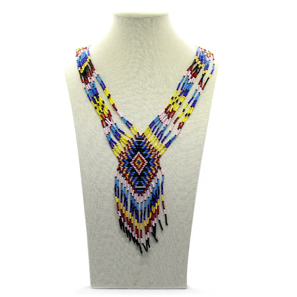 Earthy: Papagayo Multicolor Beaded  Necklace